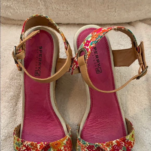 Sperry Top-Sider floral wedge - Picture 2 of 7